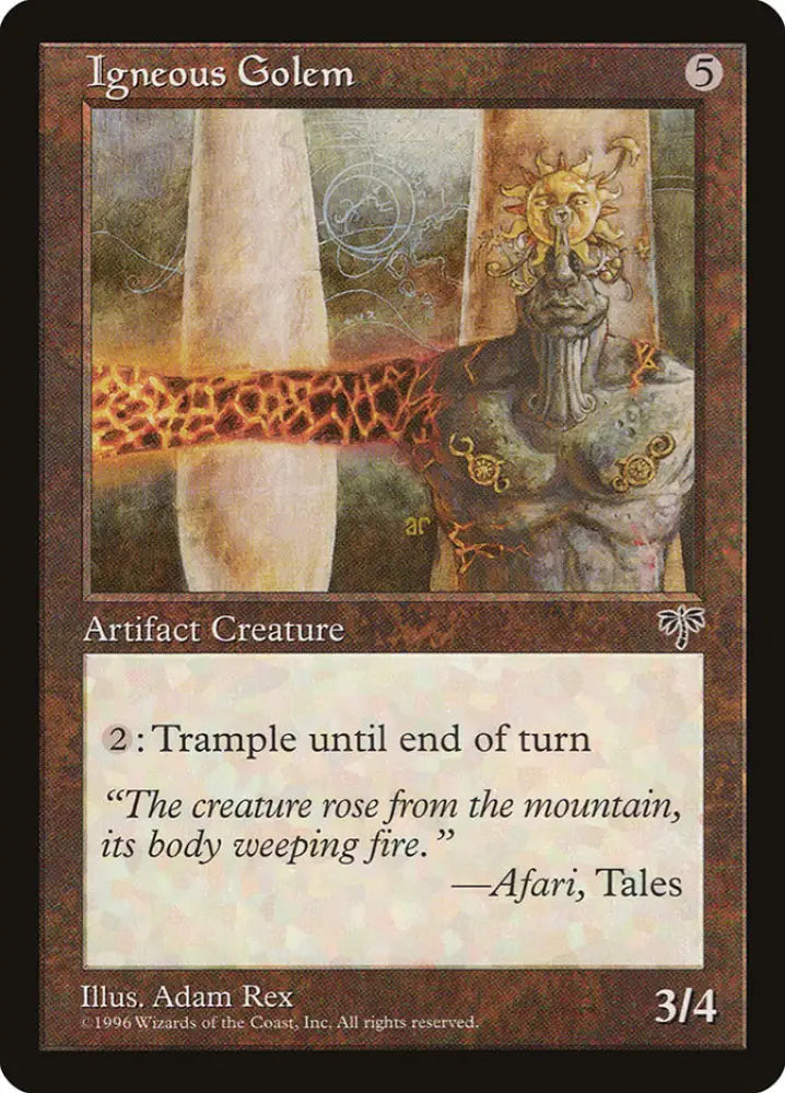 Igneous Golem [Mirage] - MTG Single