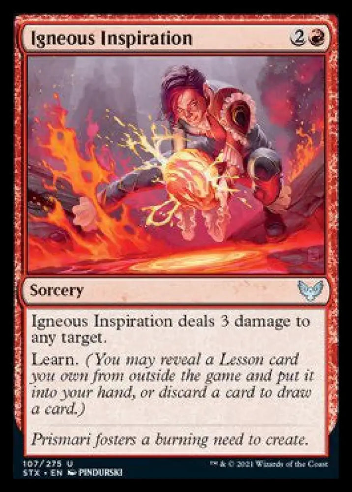 Igneous Inspiration [Strixhaven: School of Mages] - MTG Single