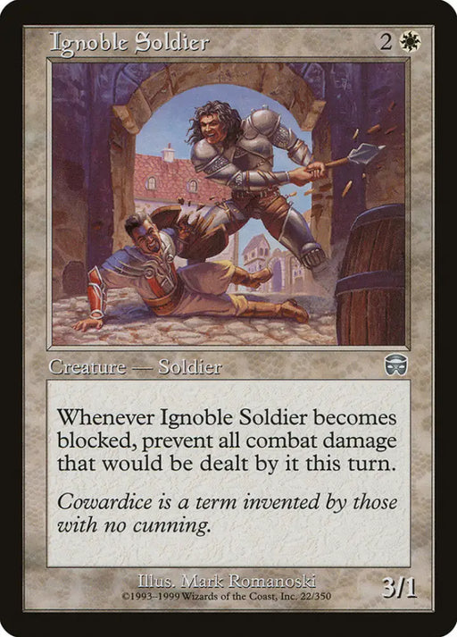 Ignoble Soldier [Mercadian Masques] - MTG Single