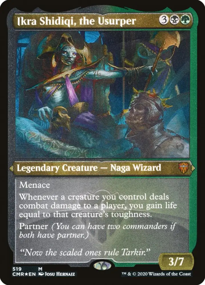 Ikra Shidiqi the Usurper (Etched) [Commander Legends] - MTG Single