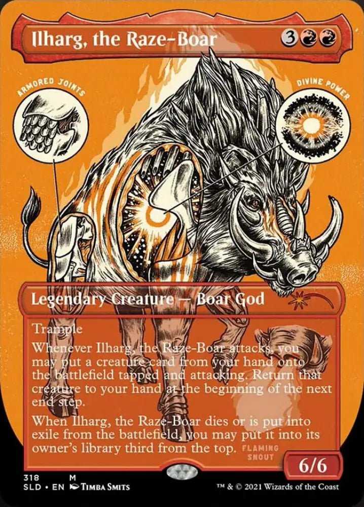 Ilharg the Raze-Boar (Borderless) [Secret Lair Drop Series] - MTG Single