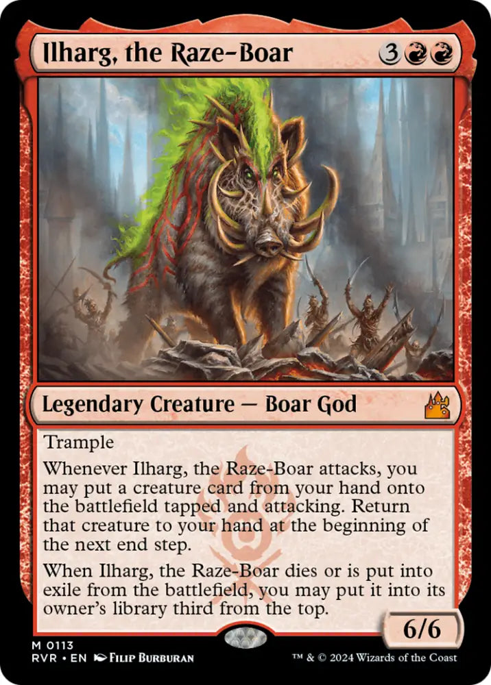 Ilharg the Raze-Boar [Ravnica Remastered] - MTG Single