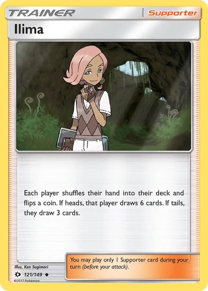 Ilima (121/149) [Sun & Moon: Base Set] - Pokemon Single