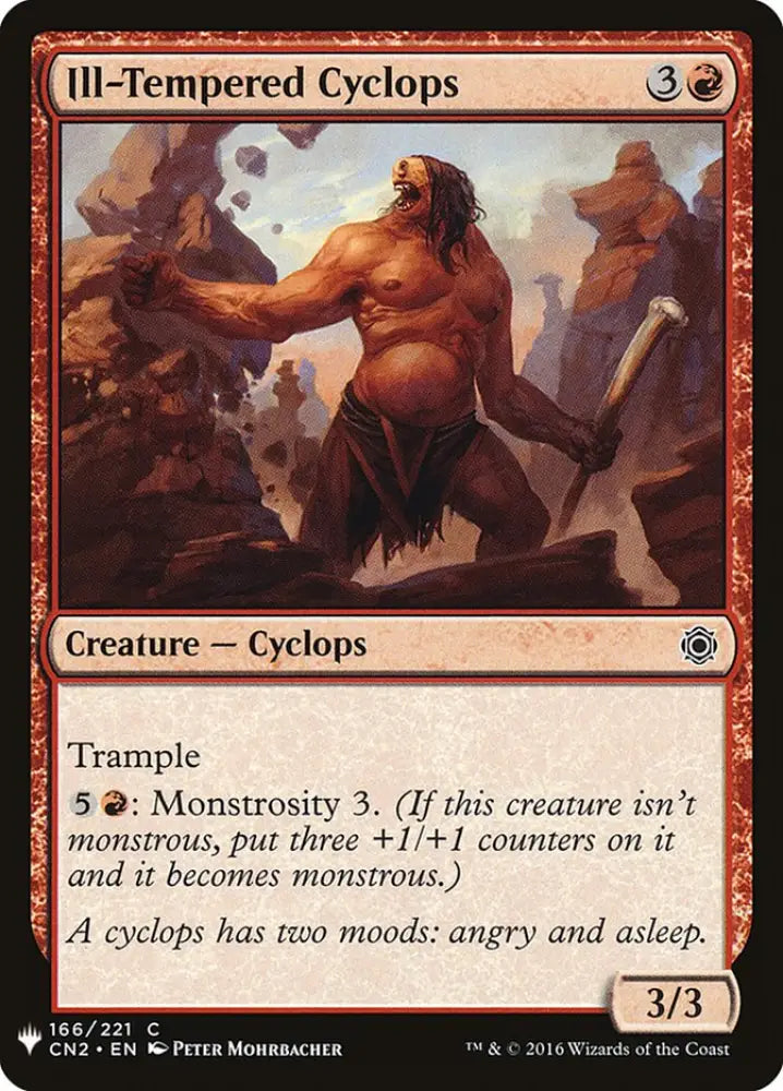Ill-Tempered Cyclops [Mystery Booster] - MTG Single