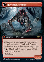 Ill-Tempered Loner // Howlpack Avenger (Extended Art) [Innistrad: Crimson Vow] - MTG Single