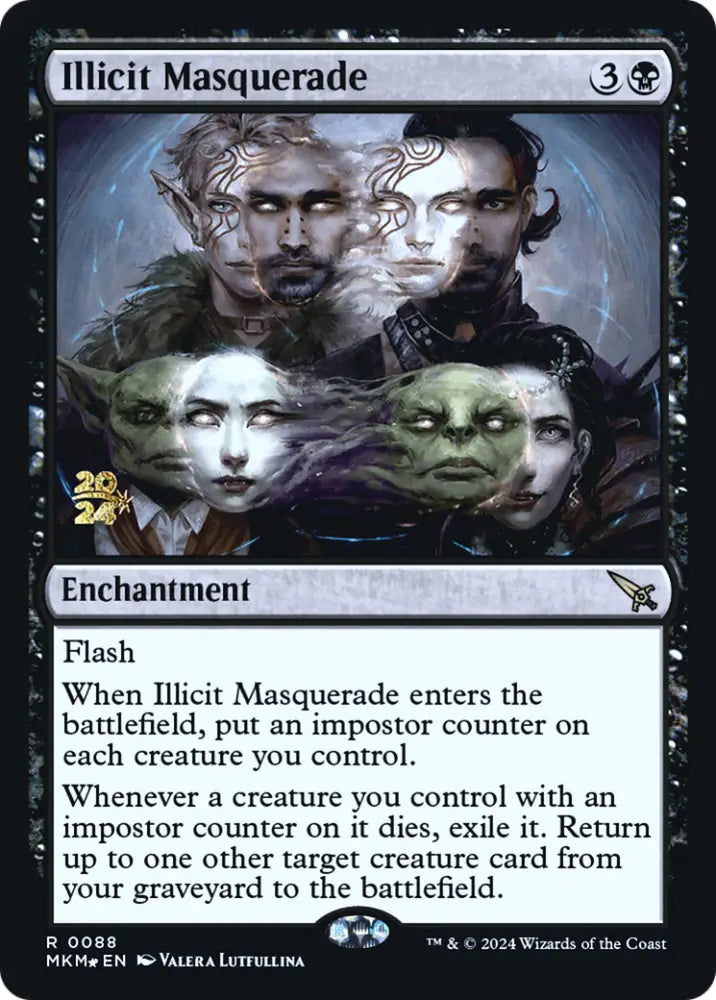 Illicit Masquerade [Murders at Karlov Manor Prerelease Promos] - MTG Single