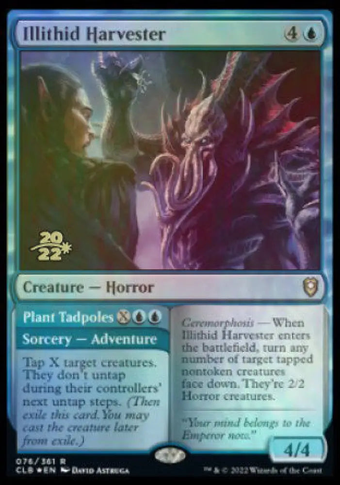 Illithid Harvester // Plant Tadpoles [Commander Legends: Battle for Baldur’s Gate Prerelease Promos] - MTG Single