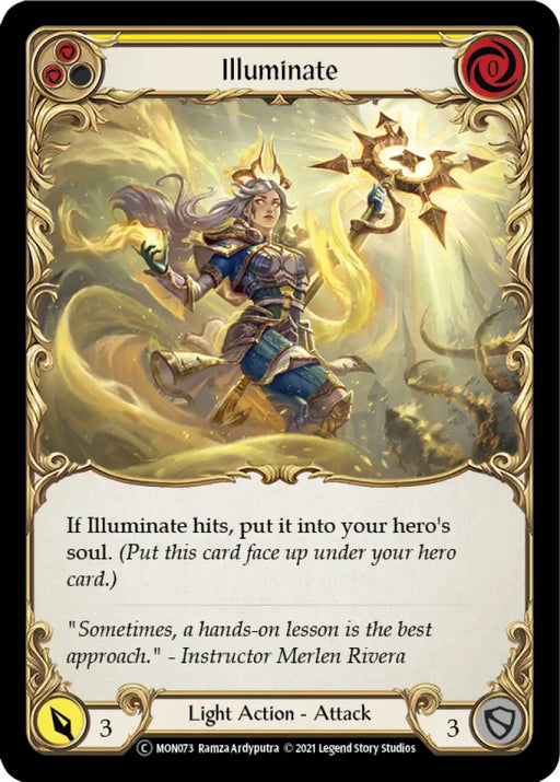 Illuminate (Yellow) [Monarch Unlimited] Unlimited Rainbow Foil - Flesh And Blood Single