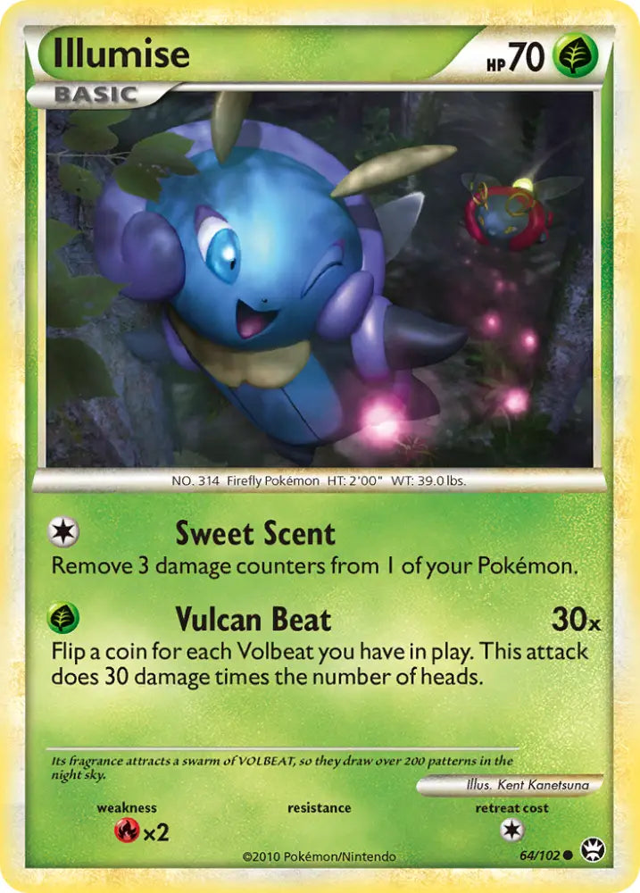 Illumise (64/102) [HeartGold & SoulSilver: Triumphant] - Pokemon Single