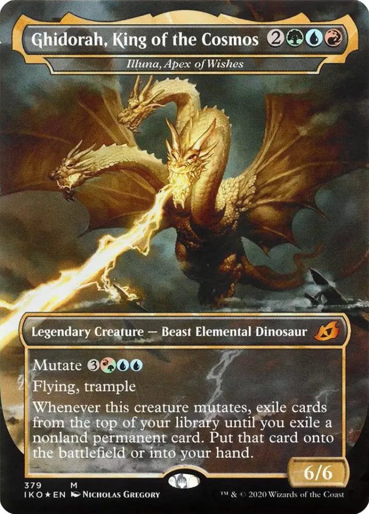 Illuna Apex of Wishes - Ghidorah King of the Cosmos (Godzilla Series) [Ikoria: Lair of Behemoths] - MTG Single