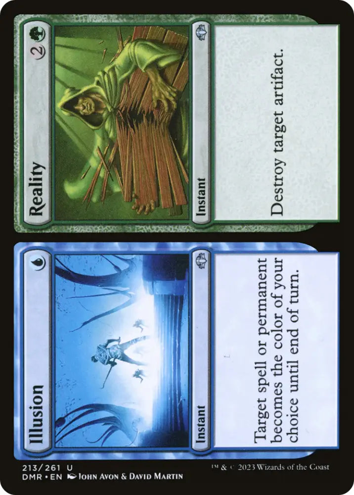 Illusion // Reality [Dominaria Remastered] - MTG Single