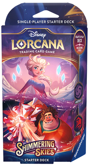 Lorcana Shimmering Skies Starter Deck Amethyst & Ruby