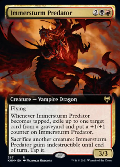 Immersturm Predator (Extended Art) [Kaldheim] - MTG Single