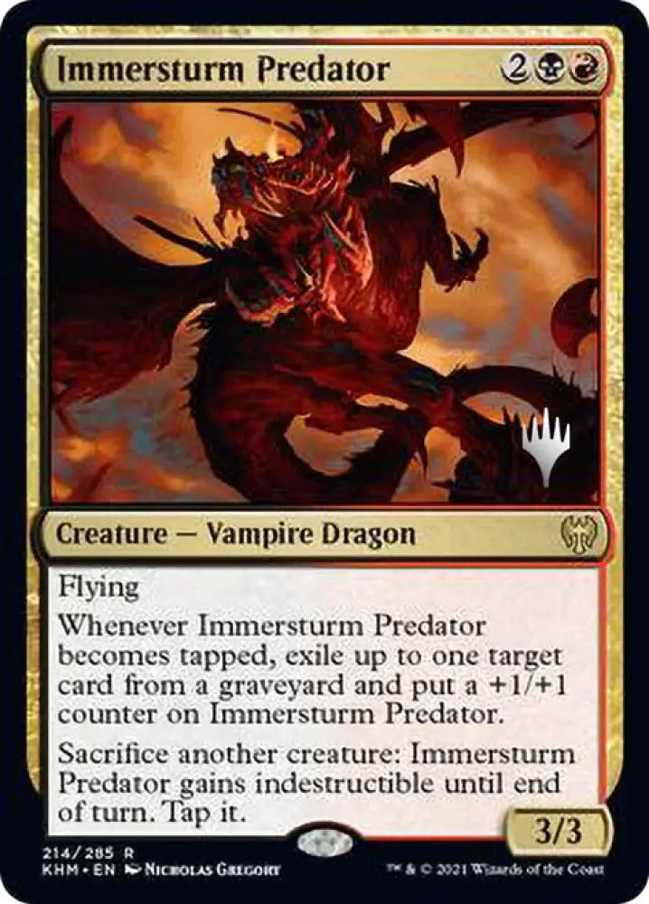 Immersturm Predator (Promo Pack) [Kaldheim Promos] - MTG Single