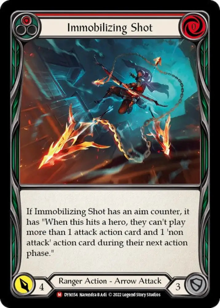 Immobilizing Shot [Dynasty] Rainbow Foil - Flesh And Blood Single