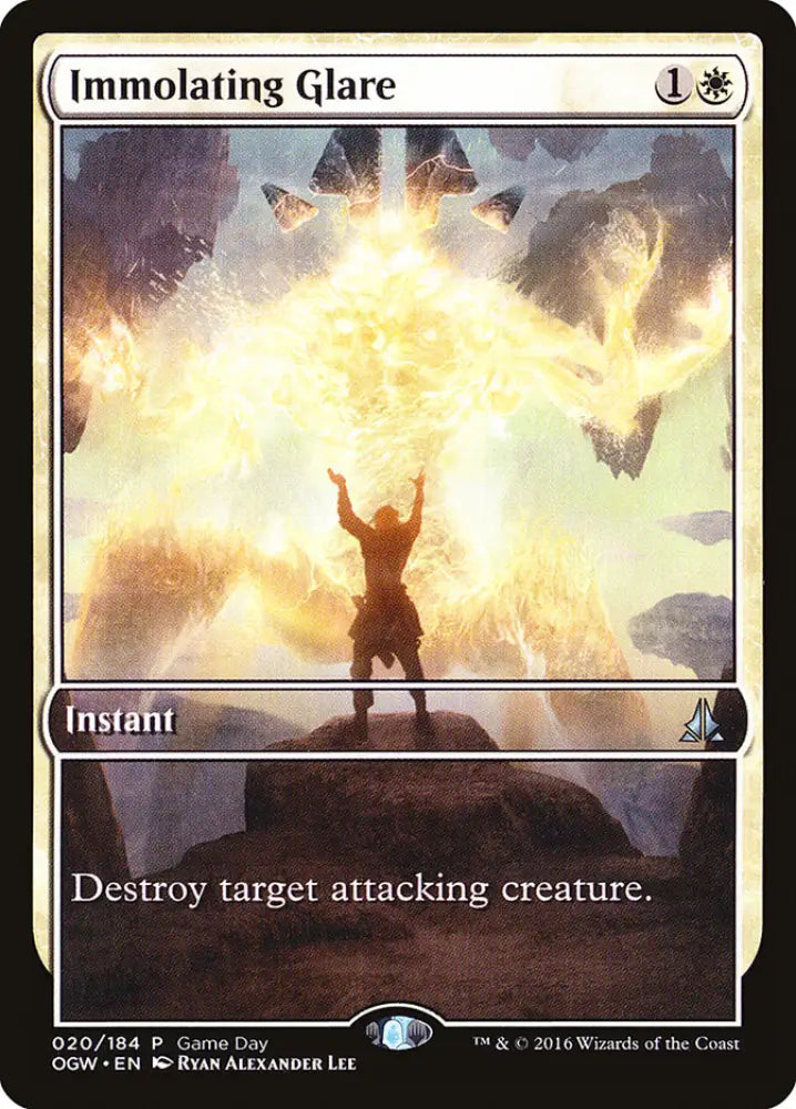 Immolating Glare (Game Day) (Extended Art) [Oath of the Gatewatch Promos] - MTG Single