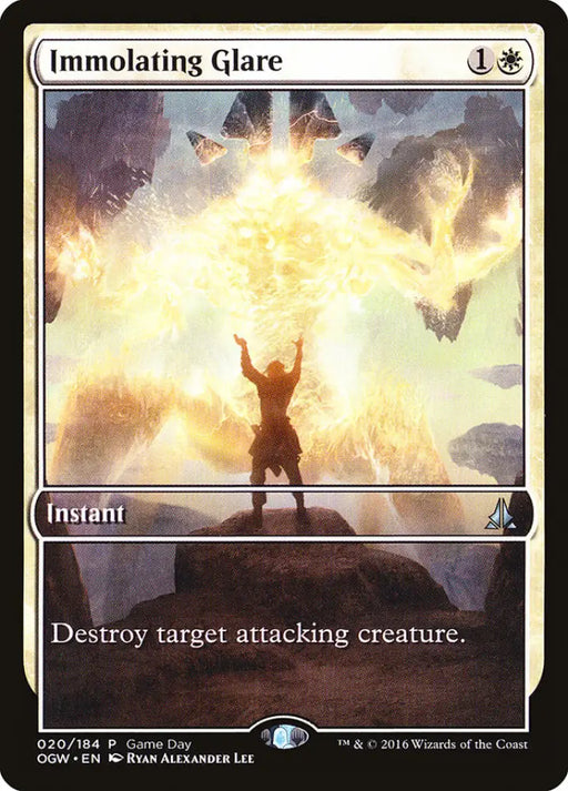 Immolating Glare (Game Day) (Extended Art) [Oath of the Gatewatch Promos] - MTG Single