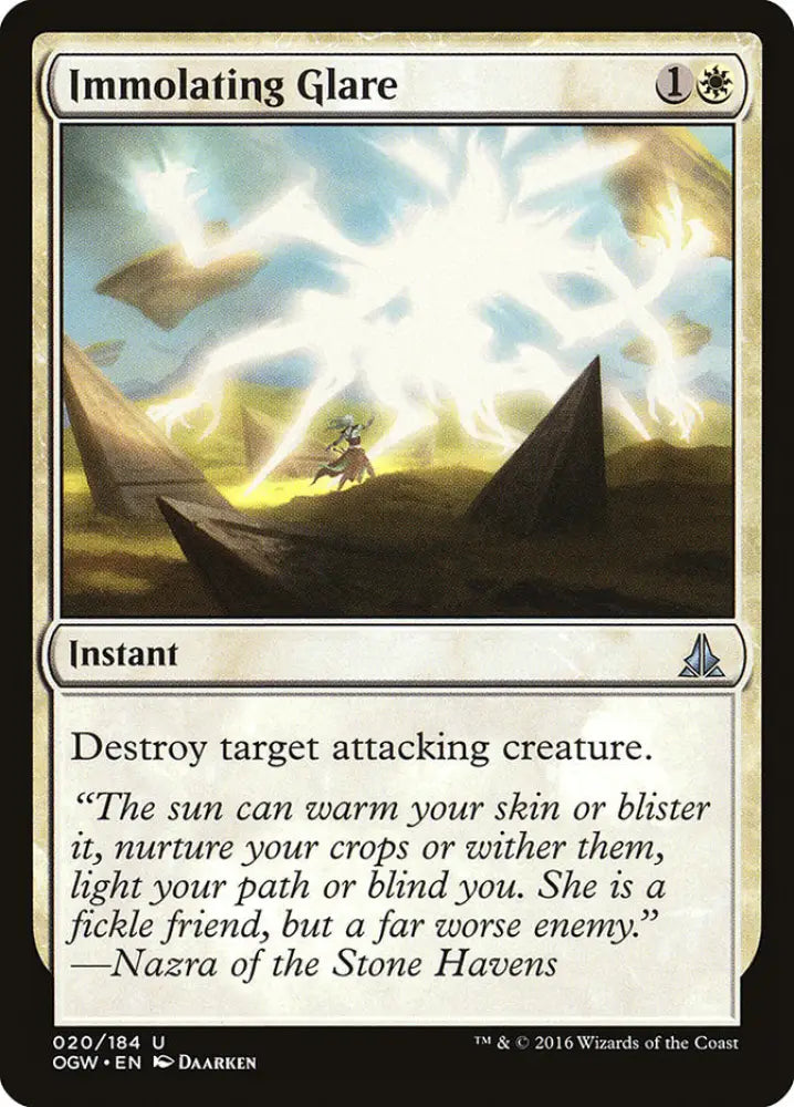 Immolating Glare [Oath of the Gatewatch] - MTG Single