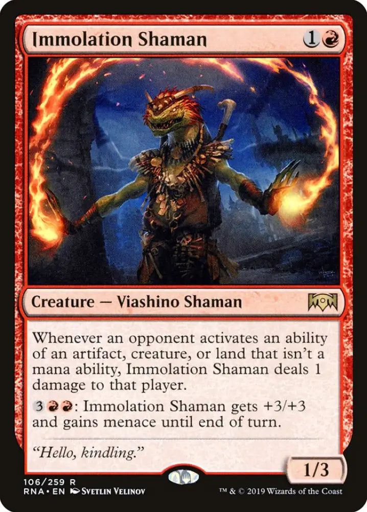 Immolation Shaman [Ravnica Allegiance] - MTG Single