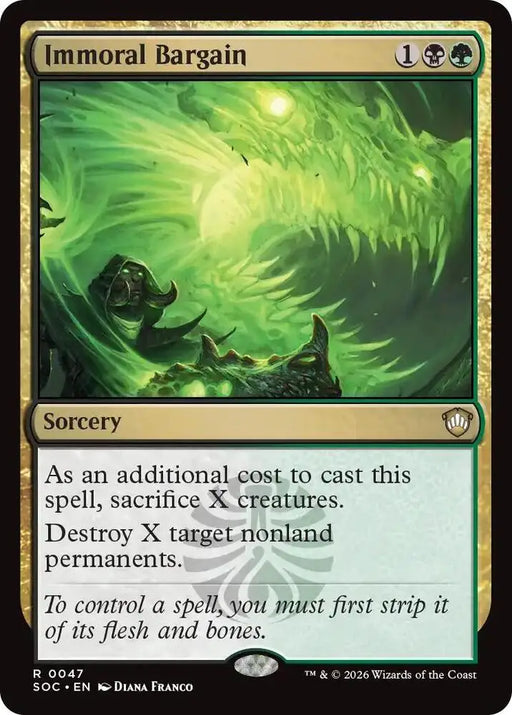 Immoral Bargain (47) [Secrets of Strixhaven Commander]