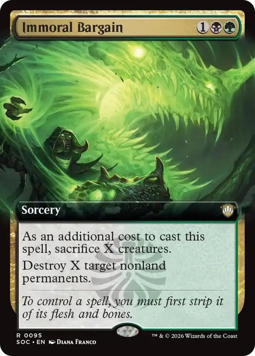 Immoral Bargain (Extended Art) (95) [Secrets of Strixhaven Commander]