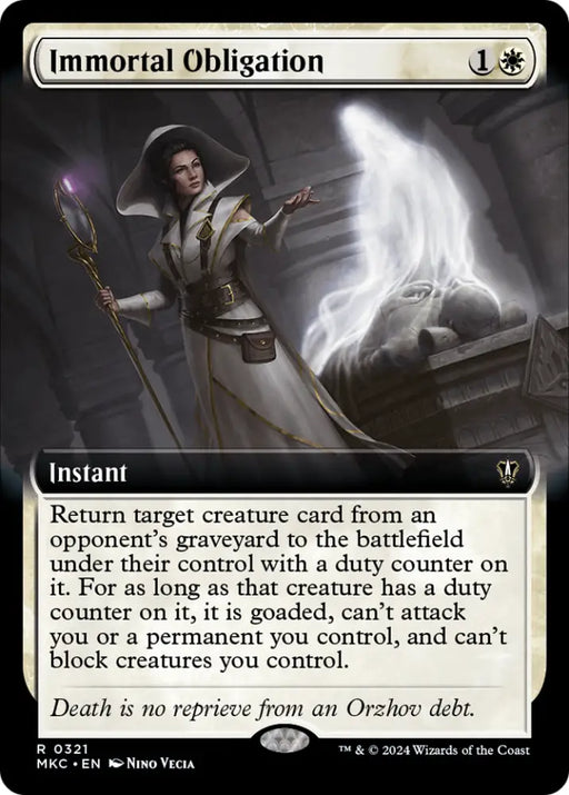 Immortal Obligation (Extended Art) [Murders at Karlov Manor Commander] - MTG Single