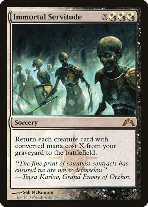 Immortal Servitude [Gatecrash] - MTG Single