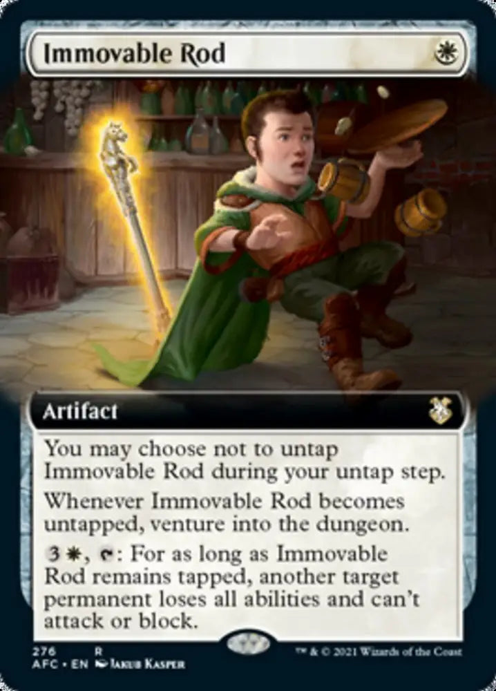 Immovable Rod (Extended Art) [Dungeons & Dragons: Adventures in the Forgotten Realms Commander] - MTG Single