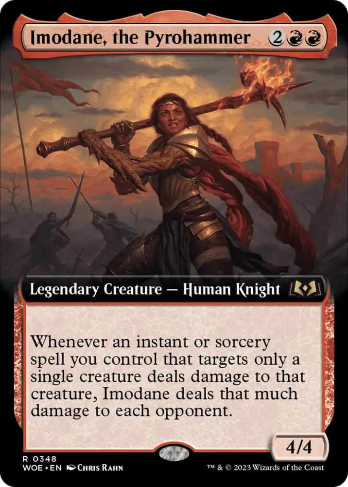 Imodane the Pyrohammer (Extended Art) [Wilds of Eldraine] - MTG Single