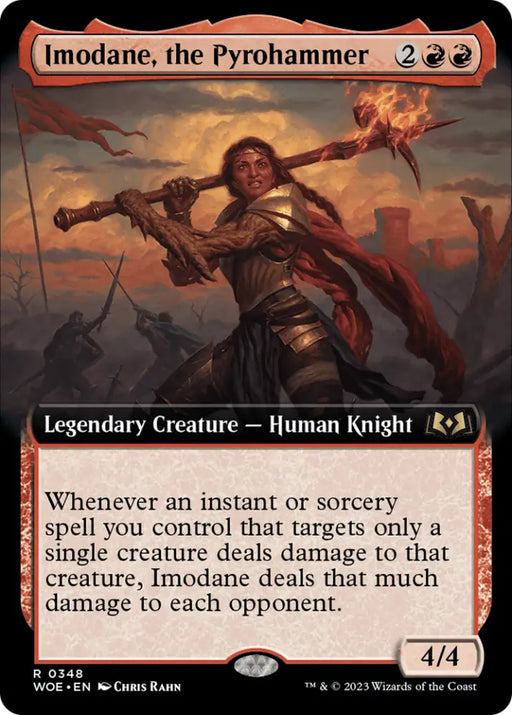 Imodane the Pyrohammer (Extended Art) [Wilds of Eldraine] - MTG Single