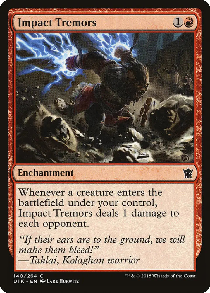 Impact Tremors [Dragons of Tarkir] - MTG Single