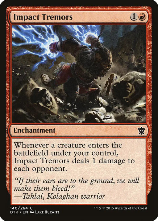 Impact Tremors [Dragons of Tarkir] - MTG Single