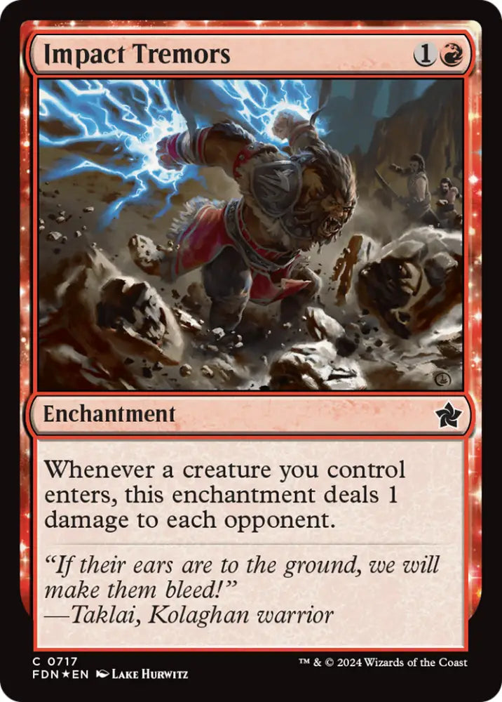 Impact Tremors [Foundations] - MTG Single