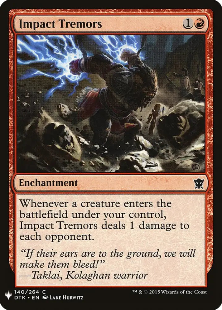 Impact Tremors [Mystery Booster] - MTG Single