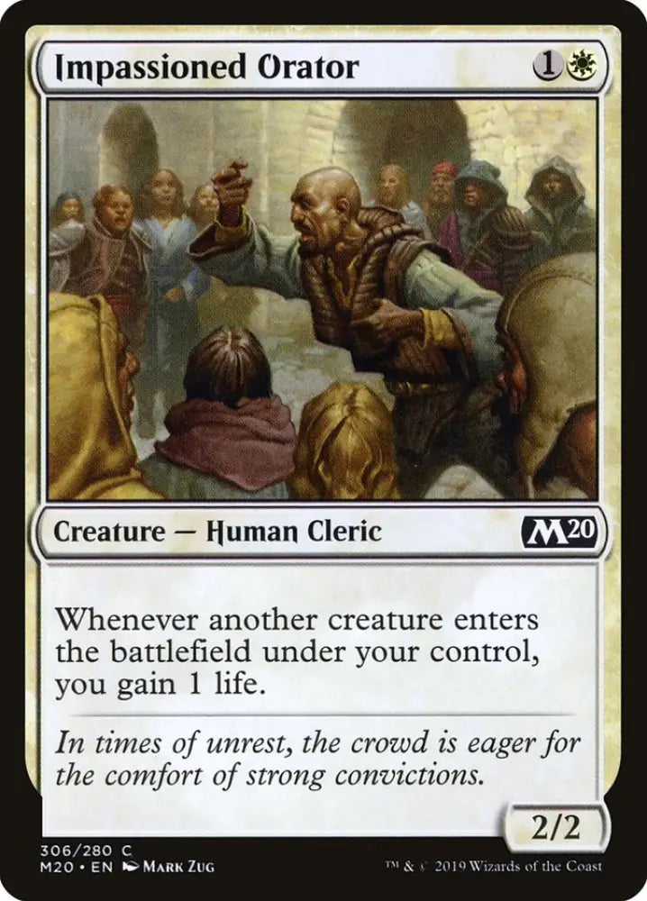 Impassioned Orator [Core Set 2020] - MTG Single
