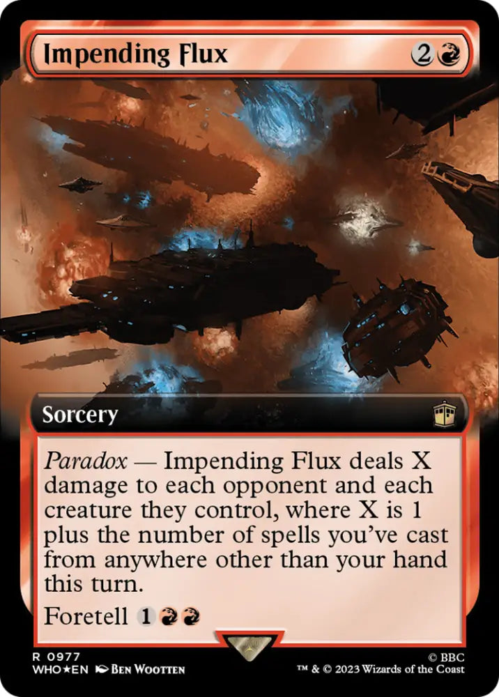 Impending Flux (Extended Art) (Surge Foil) [Doctor Who] - MTG Single