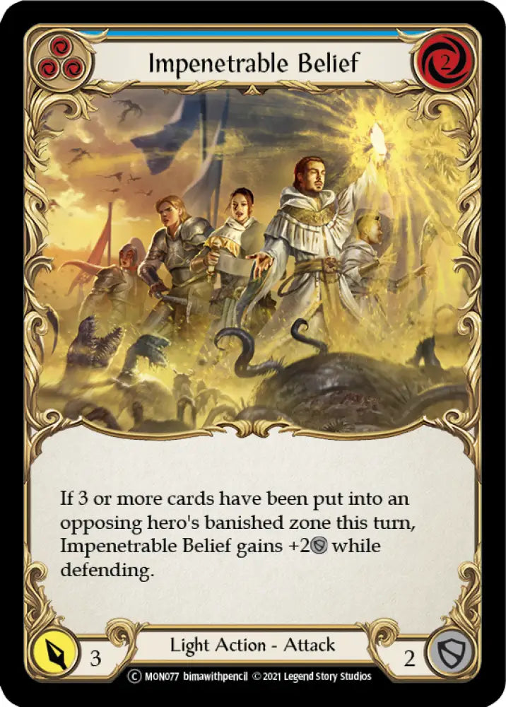 Impenetrable Belief (Blue) [Monarch Unlimited] Unlimited Normal - Flesh And Blood Single