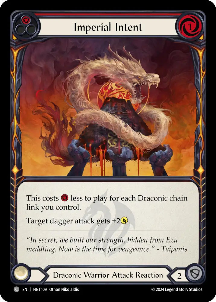 Imperial Intent (Red) [The Hunted] Rainbow Foil - Flesh And Blood Single