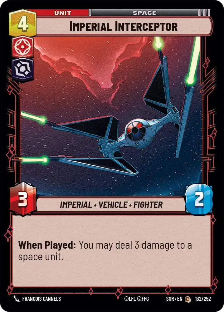 Imperial Interceptor (132/252) [Spark of Rebellion] - Star Wars: Unlimited Single