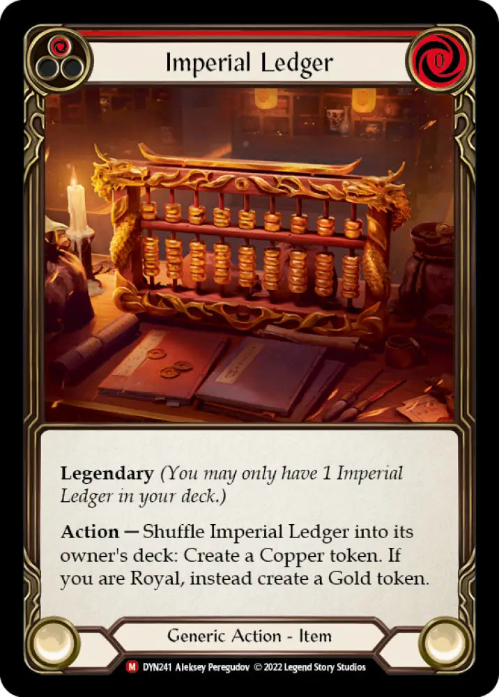 Imperial Ledger [Dynasty] Rainbow Foil - Flesh And Blood Single