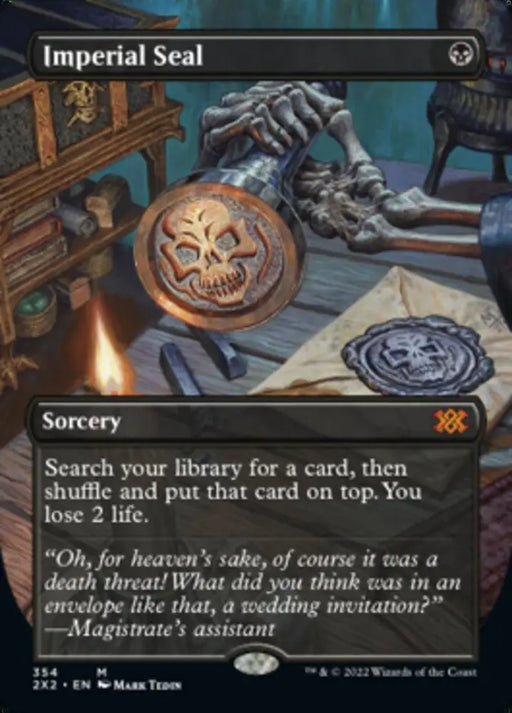 Imperial Seal (Borderless Alternate Art) [Double Masters 2022] - MTG Single