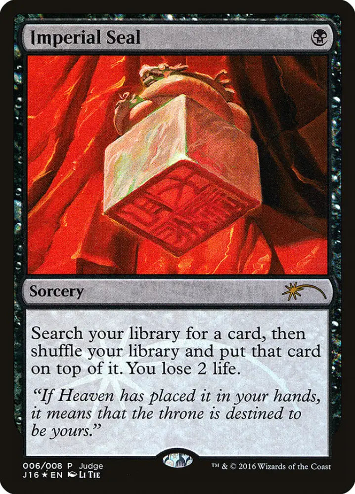 Imperial Seal [Judge Gift Cards 2016] - MTG Single