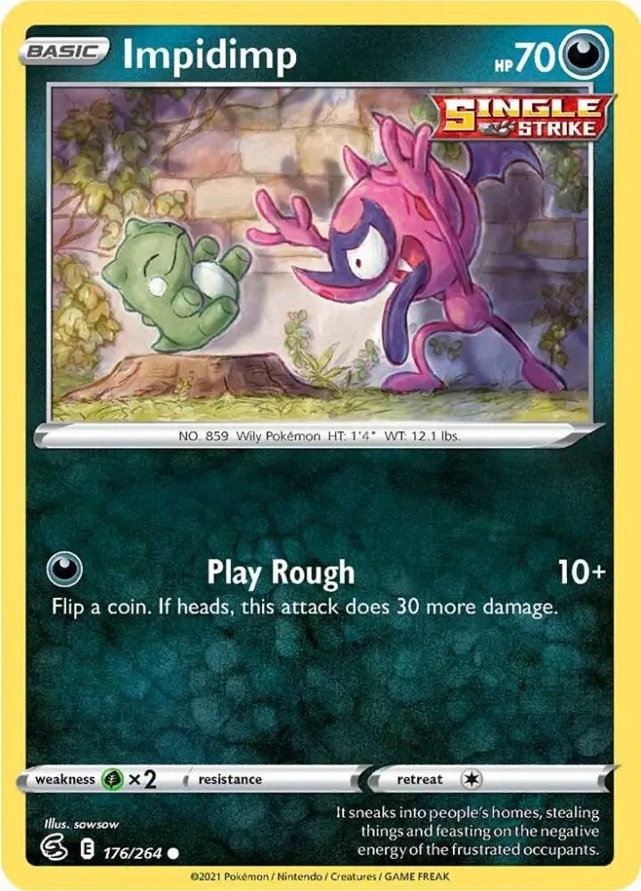 Impidimp (176/264) [Sword & Shield: Fusion Strike] - Pokemon Single