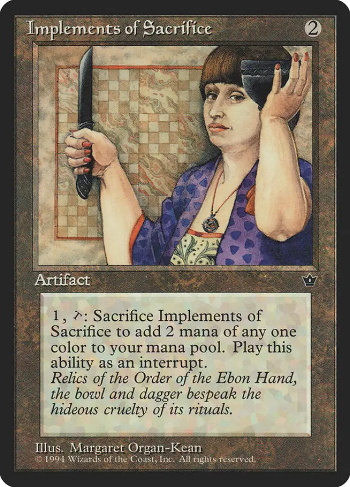 Implements of Sacrifice [Fallen Empires] - MTG Single
