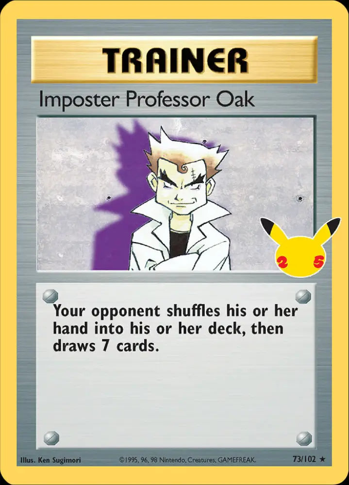 Imposter Professor Oak (73/102) [Celebrations: 25th Anniversary - Classic Collection] - Pokemon Single