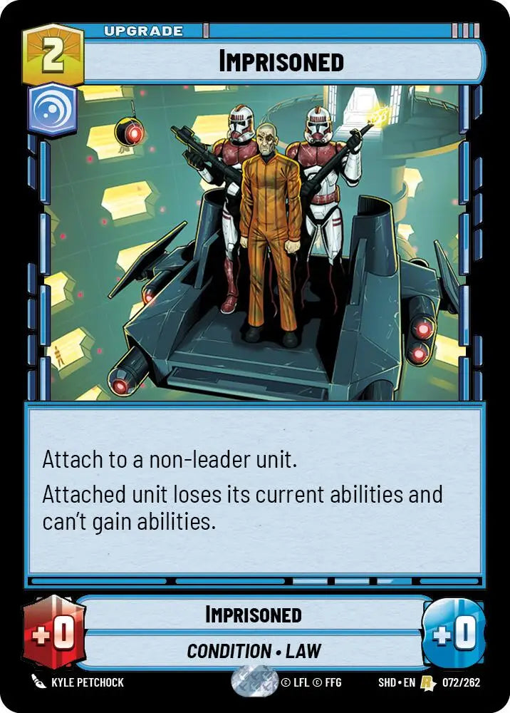 Imprisoned (072/262) [Shadows of the Galaxy] - Star Wars: Unlimited Single