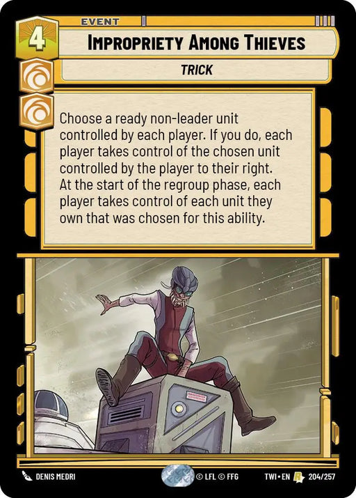 Impropriety Among Thieves (204/257) [Twilight of the Republic] - Star Wars: Unlimited Single