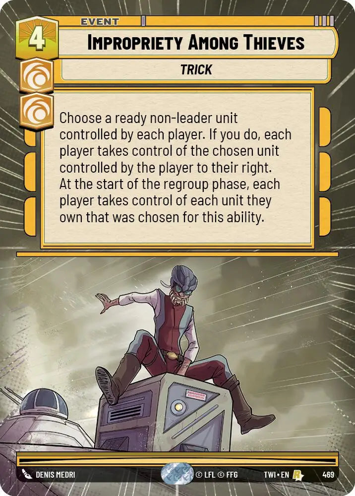 Impropriety Among Thieves (Hyperspace) (469) [Twilight of the Republic] - Star Wars: Unlimited Single