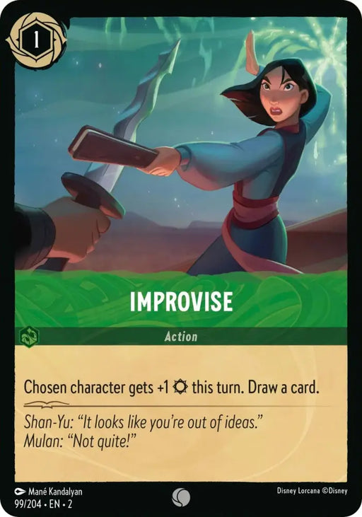 Improvise (99/204) [Rise of the Floodborn] - Lorcana Single