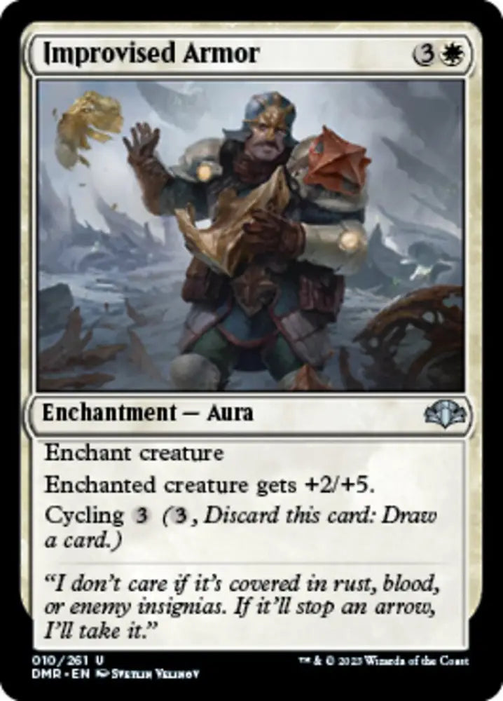 Improvised Armor [Dominaria Remastered] - MTG Single